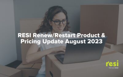 Resi Renew/Restart – Product & Pricing Update August 2023