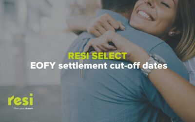 Resi Select EOFY settlement cut-off dates
